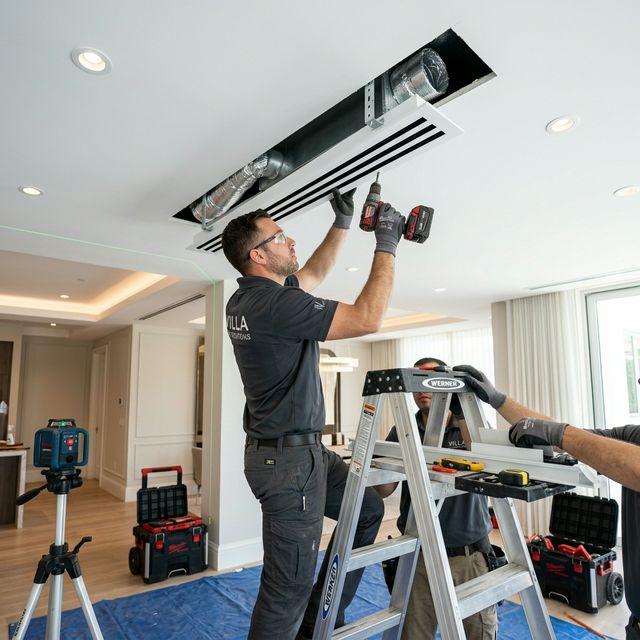 Villa Central AC Installation